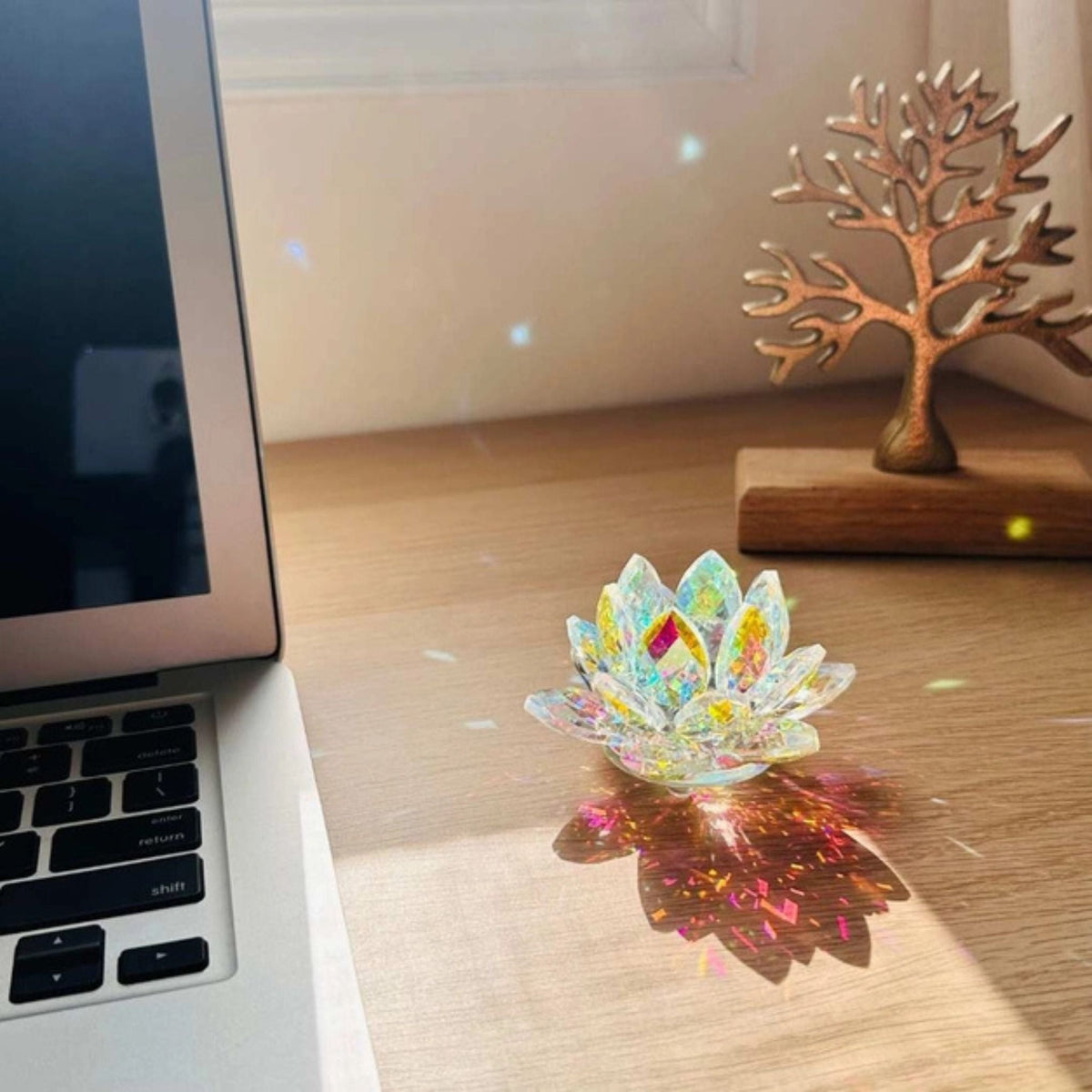 Lotus Flower Desktop Suncatcher