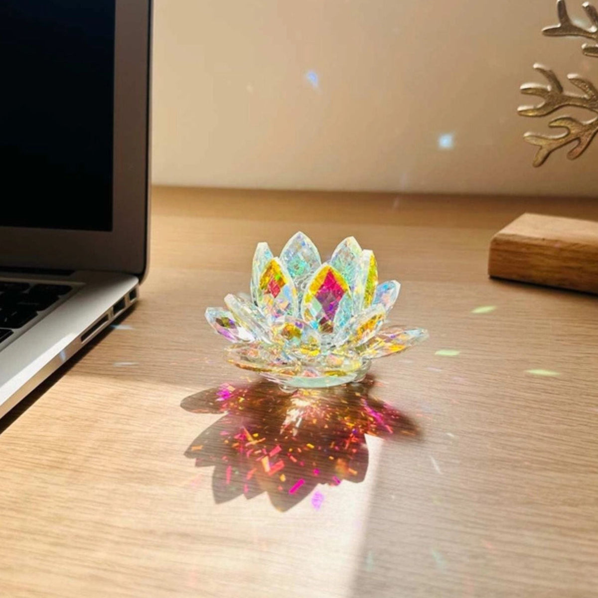 Lotus Flower Desktop Suncatcher