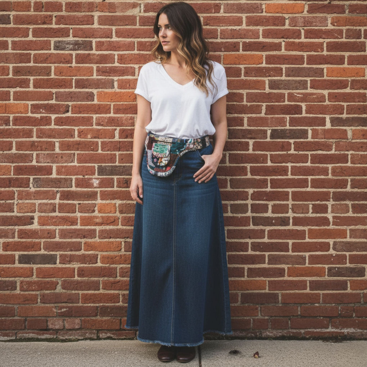 Woodstock Dreams Cotton Patchwork Utility Belt Fanny Pack