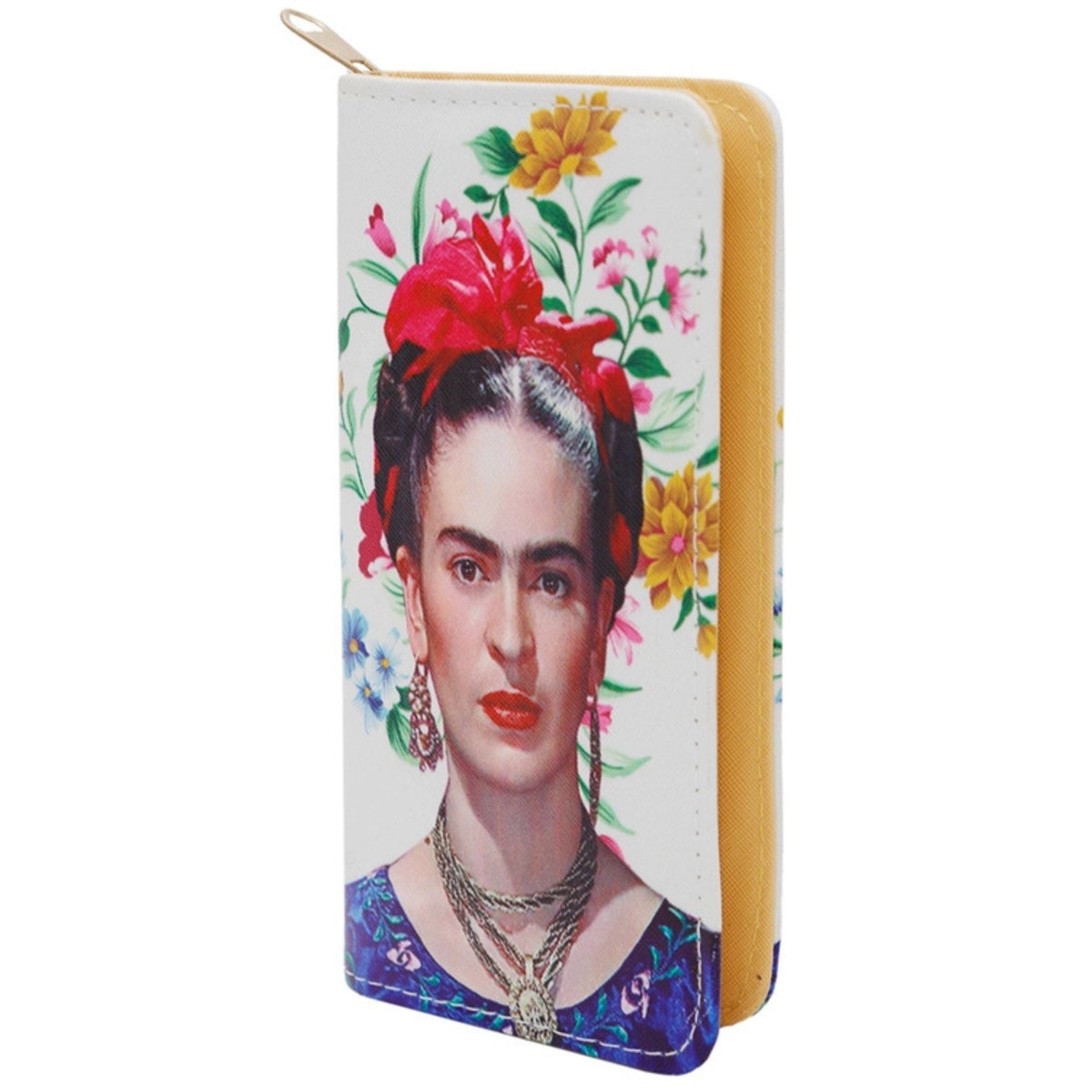 Frida Kahlo Inspo PU Leather Zipper Wallet