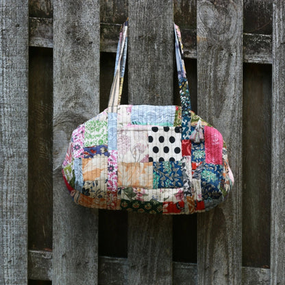 Patchwork Quilted Duffle Bag