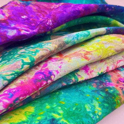 Colorful Sari Scrap Bundle –  Handpicked Fabric Pieces for Crafting, Mending & Journaling